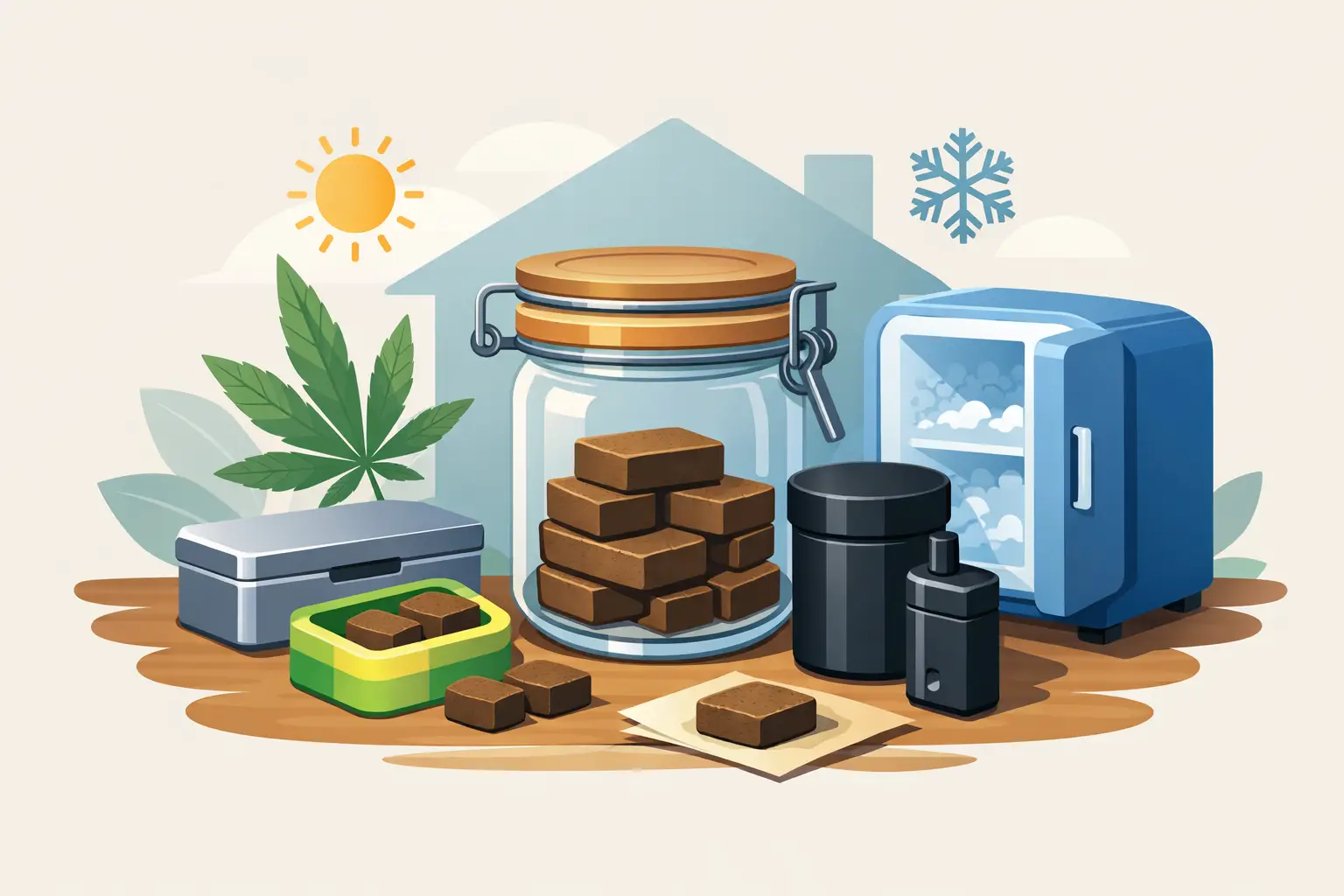 How to Store Hash Properly at Home